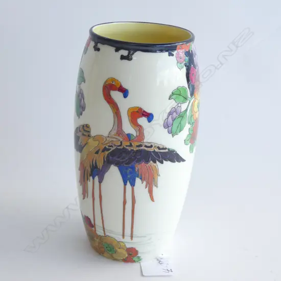 A Royal Doulton flamingo vase,